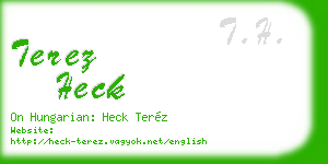 terez heck business card
